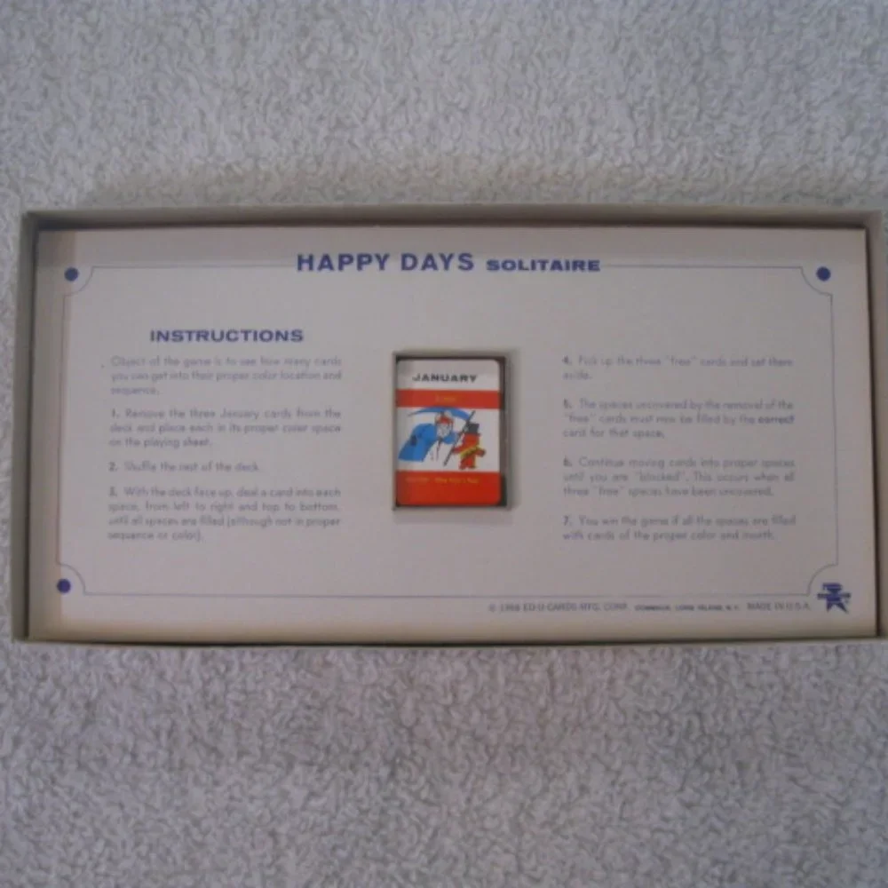 edu-game Happy Days Solitaire